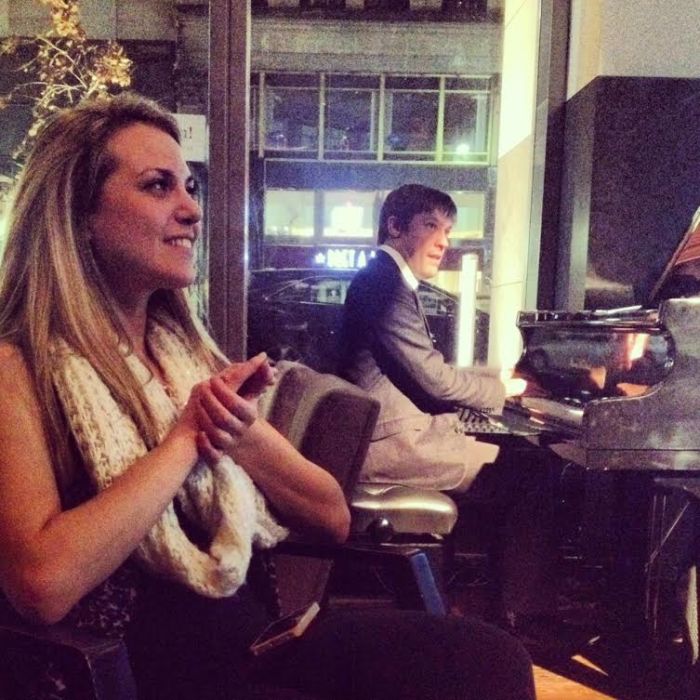 J enjoying the jazz! 