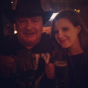 Burgers and beers with dad in NYC, 2013