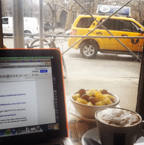 Almond milk cappuccinos - try them!